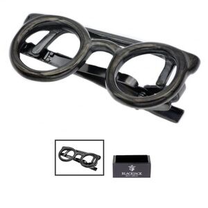 Mens Black Plated
Stainless Steel Eye Glasses
Tie Clip